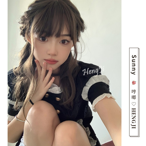 哼唧Lolita特價全頭套式自然假發