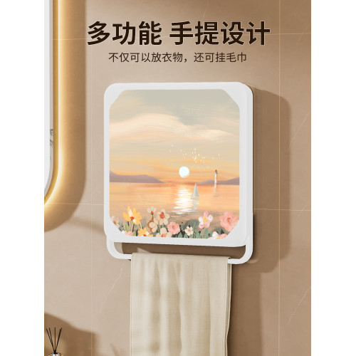 放衣服壁畫收納箱折曡防水盒洗澡