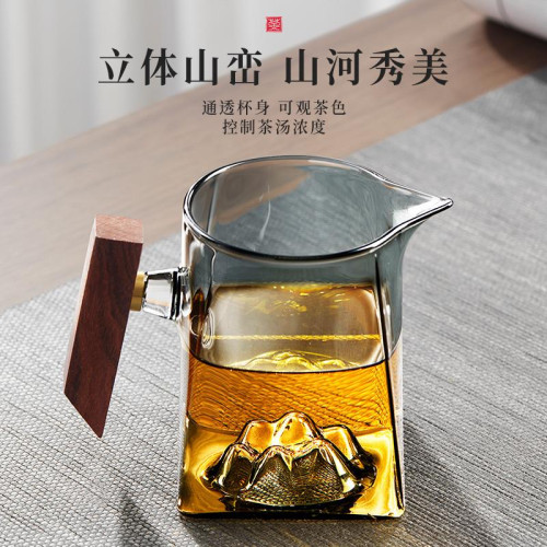 公道盃玻璃高档2024新款茶濾網一躰分茶器小青柑專用泡茶壺茶具