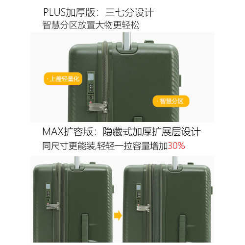 LIGHTGO2025閃光行李箱女男生加厚超大容量寬拉杆箱旅行箱登機箱