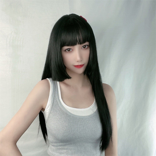假發女長cosplay齊腰長發公主切姬發式齊劉海動漫假發全頭套女士