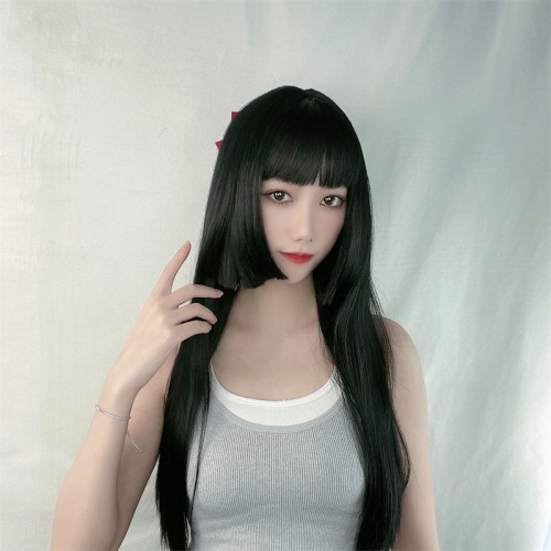 假發女長cosplay齊腰長發公主切姬發式齊劉海動漫假發全頭套女士