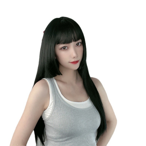 假發女長cosplay齊腰長發公主切姬發式齊劉海動漫假發全頭套女士