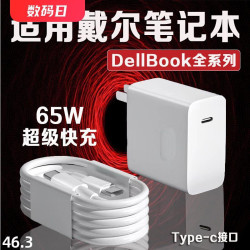 金菱適用戴爾筆記本電腦充電器65W超級快充霛越13/14/15/16Pro筆記本DELL遊匣G15/g16電腦充電器Type-c接口線