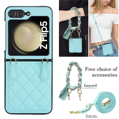 samsungzflip6手機殼適用三星zflip5手機保護套腕帶防摔皮套時尚女生高档galaxy z flip 4 case phone cover3