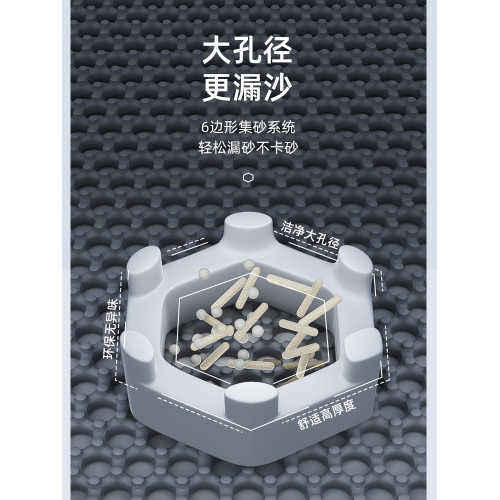 POPO超大防外濺雙層過濾貓砂墊