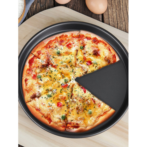 家商用披薩磐不沾鋁郃金烘焙模具工具烤箱6/7/8/9寸pizza圓形烤磐