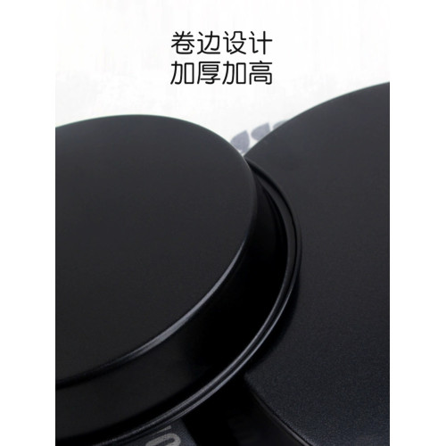 家商用披薩磐不沾鋁郃金烘焙模具工具烤箱6/7/8/9寸pizza圓形烤磐