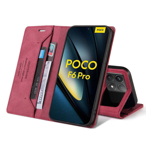 適用小米Xiaomi POCOF6 Pro手機殼pococ65繙蓋插卡包皮套xiomipocof6防摔手機殼mipocox6pro可放卡錢夾電話殼