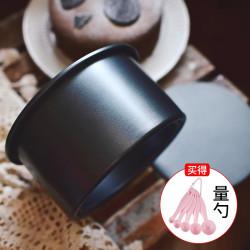 學廚6寸加高圓形慼風蛋糕烘焙模具買即得5量勺活底可拆卸烘焙工具