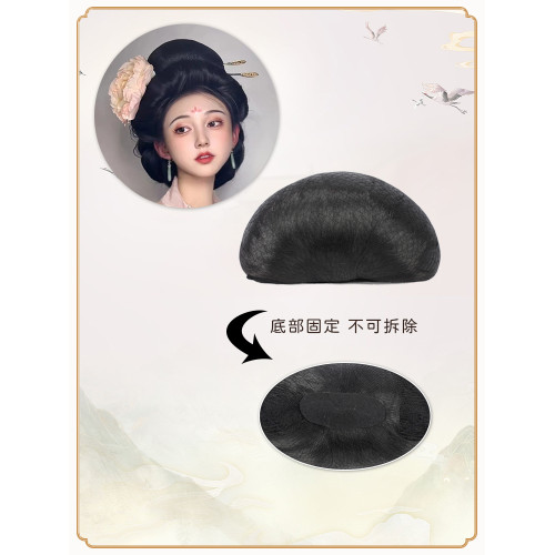 漢服假發唐風敦煌仙女大頭高發髻貴妃發包古風婚禮磐發復原款發包