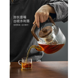 憶壺茶玻璃蒸煮茶壺耐高溫燒水壺提梁煮茶器電陶爐專用茶爐套裝