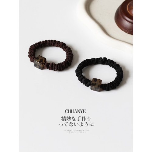 川野豹紋發圈女2023新款網紅氣質發繩橡皮筋高彈力耐用紥頭發頭繩