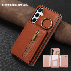 a55 cover適用三星samsung a35手機殼a25可放卡a15手機殼a54 card case卡包a34 5g創意指環a14電話殼商務皮套