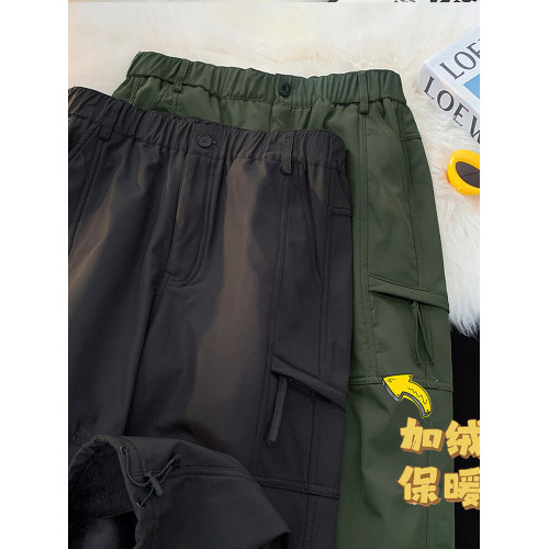 加厚工裝東北抗寒戶外徒步防風褲