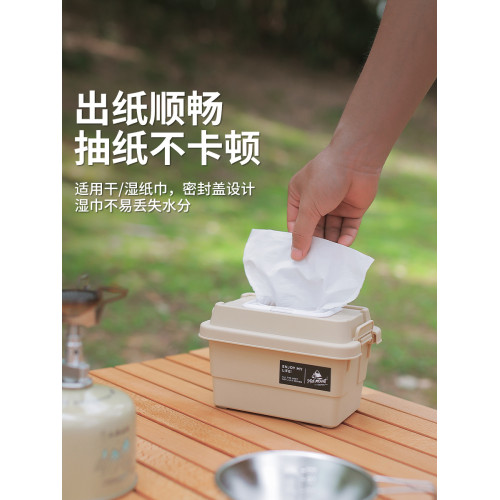 戶外露營迷你整理桌麪儲物箱