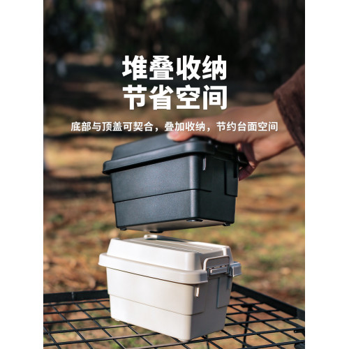 戶外露營迷你整理桌麪儲物箱
