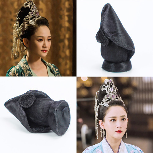 古裝假發飛天發髻獨孤皇後同款發髻影樓縯出皇後貴妃假發包A-023