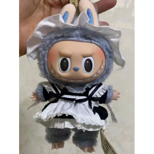 labubu盲盒著替棉花娃娃衣服20cm娃衣泡泡瑪特公仔衣服著替配飾