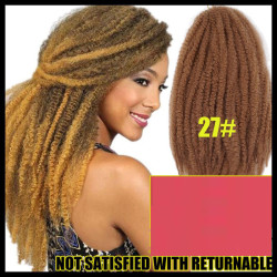 Marley braids afro kinky curly hair twist braid 非洲髒辮假發