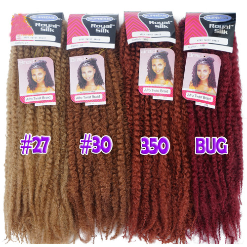 Marley braids afro kinky curly hair twist braid 非洲髒辮假發