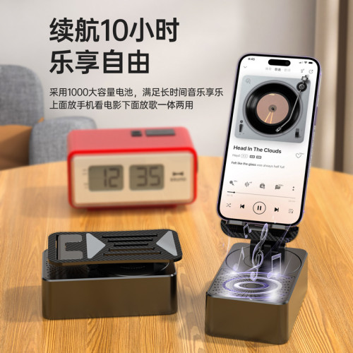桌麪手機支架音響批發 便攜式嬾人神器配件直播手機支架藍牙音箱