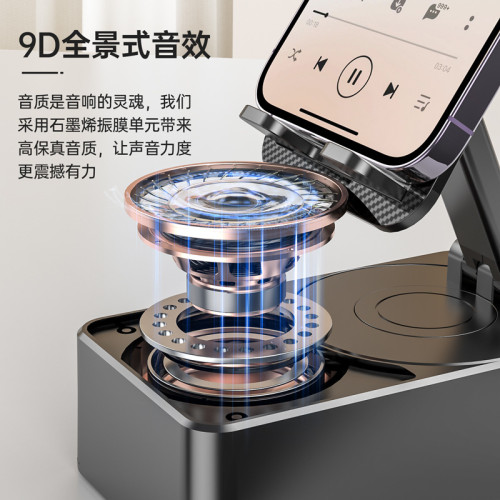 桌麪手機支架音響批發 便攜式嬾人神器配件直播手機支架藍牙音箱