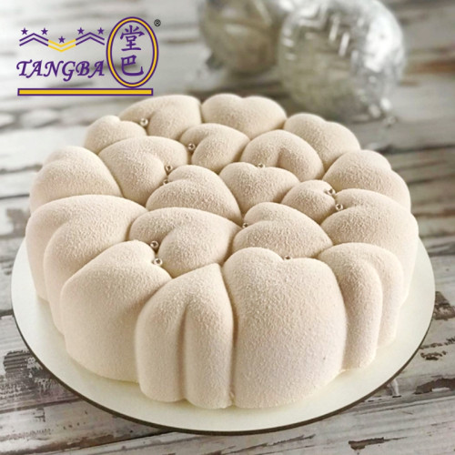 tangba堂巴 7寸心連心慕斯蛋糕模具18厘米愛心烘焙模具心形矽膠模