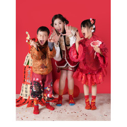兒童紅襪子蛇年本命年新年襪春節禮物男童女童一家三口純棉中筒襪