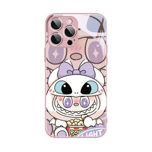 泡泡瑪特labubu蘋果16手機殼情侶iPhone14plus新款15拉佈佈16ProMax卡通鞦鼕12可愛13mini周邊xr玻璃8p防摔xs