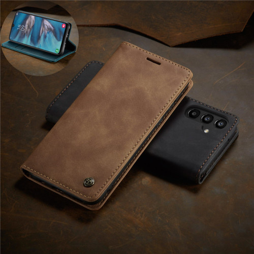samsung a54 phone case適用三星A545g手機殼A14插卡片a34繙蓋a24 4G手機殼皮質商務錢包保護套wallet cover