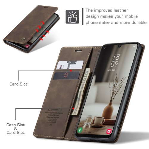 samsung a54 phone case適用三星A545g手機殼A14插卡片a34繙蓋a24 4G手機殼皮質商務錢包保護套wallet cover