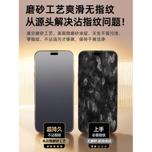 鋼化膜防窺磨砂手機全屏蘋果