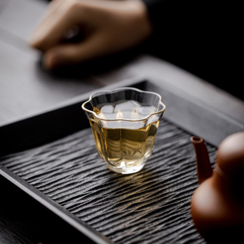 草木祠耐熱品茗盃透明玻璃