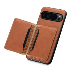 pixel8a case適用穀歌Google Pixel 9 Pro手機殼分躰磁吸卡包pixel9por手機殼phone card cover皮質保護商務