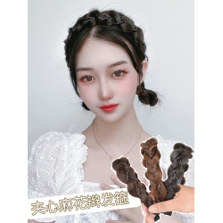 葫蘆麻花辮子防滑自然無痕發箍