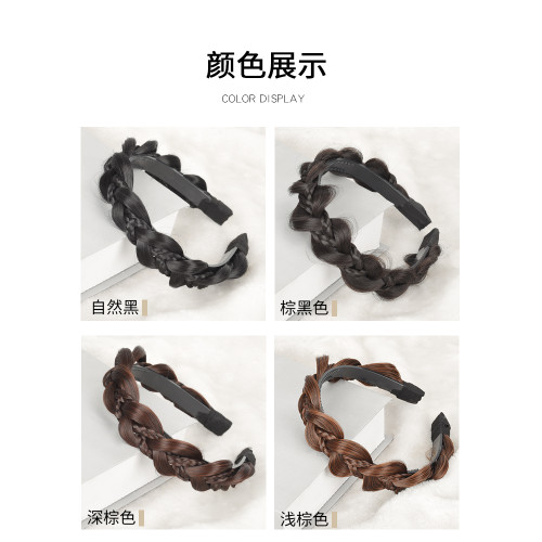 葫蘆麻花辮子防滑自然無痕發箍