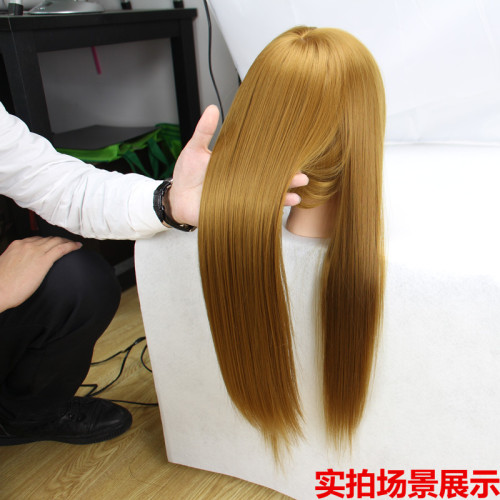 假發頭模練習頭編發全假發美發頭模假人頭化妝磐發模頭真發模特頭