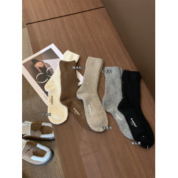 阿一 羊毛襪襪子女春季堆堆襪保暖女士棉襪長款羊毧中筒襪