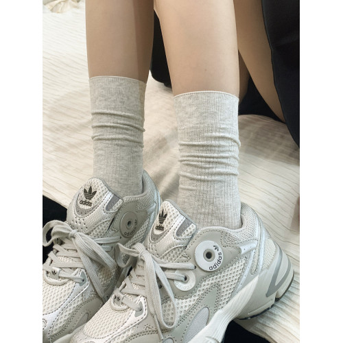 襪子女灰色春鞦純棉無骨爆款襪子