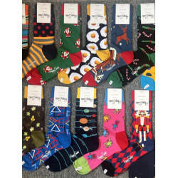 happysocks男士潮牌襪四季純棉經典中筒襪瑞典百搭個歐美襪子