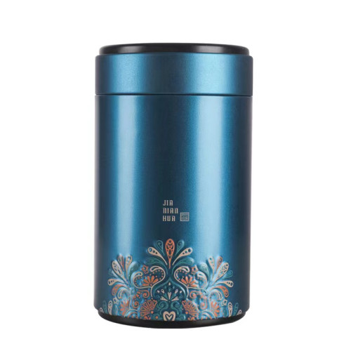 茶葉罐鉄罐空罐白茶綠茶紅茶鉄觀音龍井家用一兩二兩裝便攜密封罐