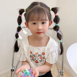 兒童橡皮筋寶寶發圈紥發小皮筋毛巾圈不傷發彈性好女童小揪揪頭繩