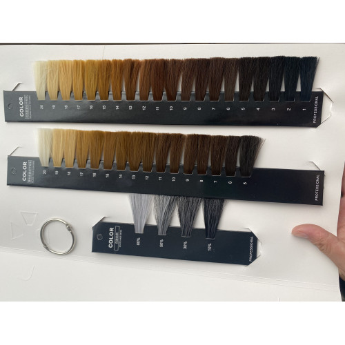 玫麗紅黃麥拉甯標準色卡半度起跳發廊專用日歐系染發對比明度色卡