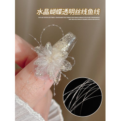 水晶蝴蝶透明夢幻仙女高級感美甲