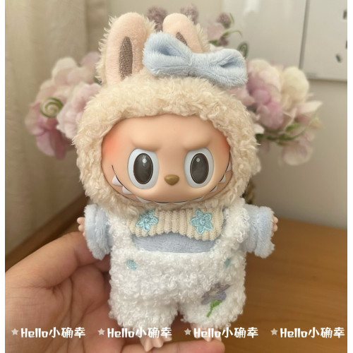 拉佈佈labubu clothes掛件衣服著替娃衣配件背帶褲毛衣著替裝鼕女