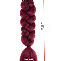 60厘米四色五色漸變非洲髒辮大辮子化纖braids hair髒髒辮100g