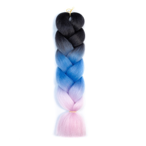 60厘米四色五色漸變非洲髒辮大辮子化纖braids hair髒髒辮100g