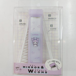 大耳牛24年10月日本版kuromi三麗鷗卡通動漫梳子套裝帶鏡正品