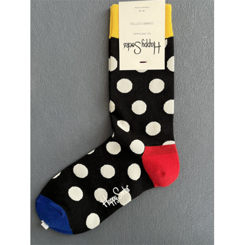 happysocks新款爆款女中筒襪四季純棉瑞典網紅外穿百搭情侶款潮襪